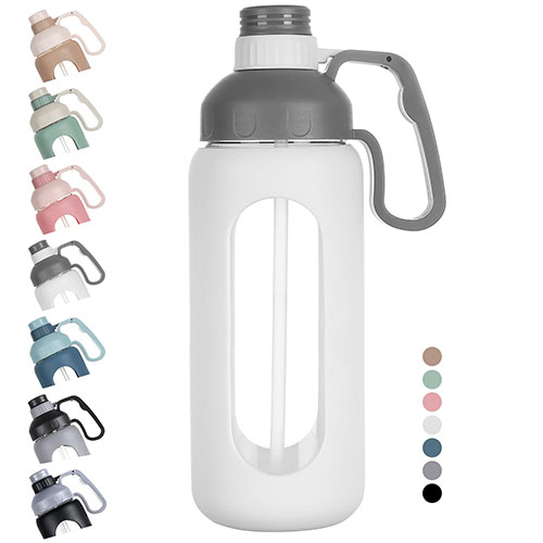 Mukoko Glass Water Bottle