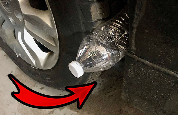 Bottle on Tire